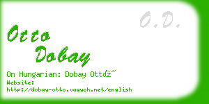 otto dobay business card